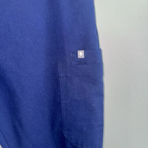 FIGS Women's Scrub Pants TW2000P Size M/P Petite Blue Drawstring Technical - Picture 4 of 9
